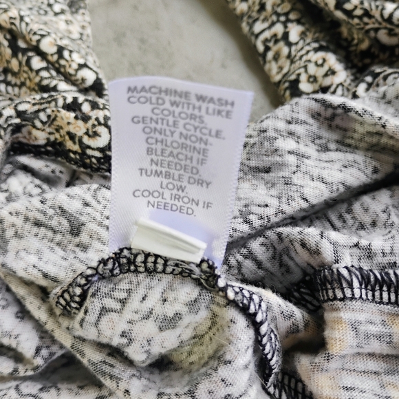 J Jill Ditsy Floral Blouse Womens Plus 3X Boho Bohemian Peasant Relaxed Flowy - Picture 10 of 13